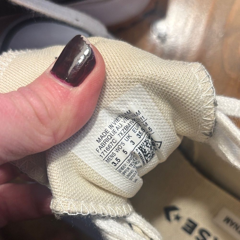 Like NEW 🆕 Converse Olive Green and White High-Top Platform Sneakers - Picture 5 of 14